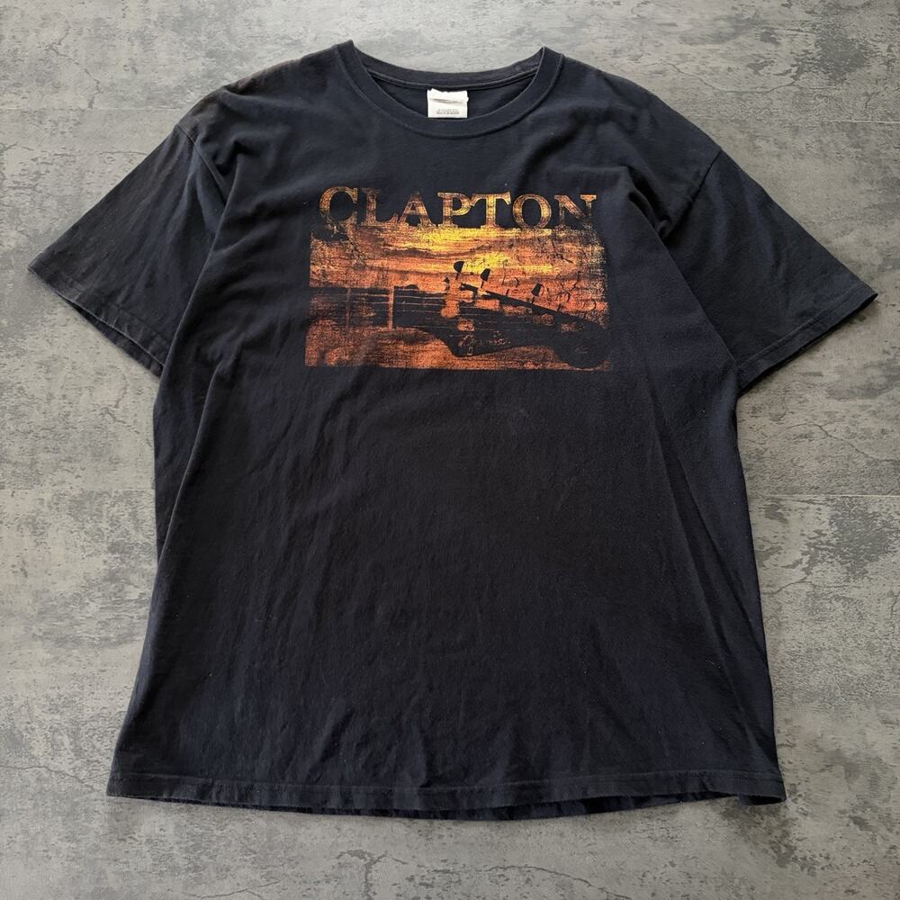 Eric Clapton Slowhand Doble Sided Y2K Hanes Shirt Size XL Vintage
